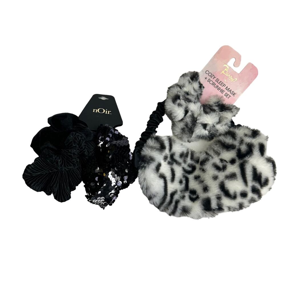 cozy sleep mask scrunchie set new